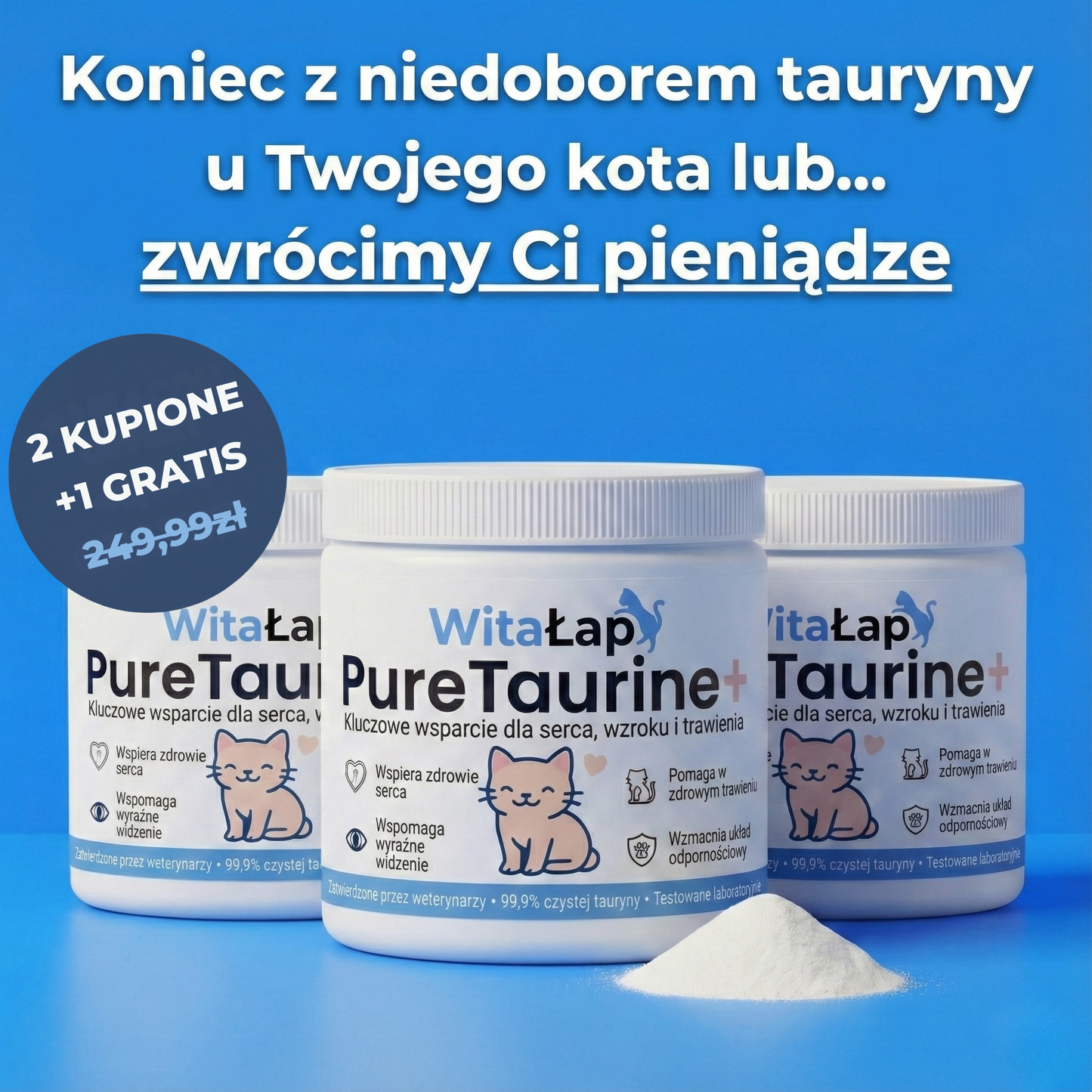 PureTaurine+ - Nr 1 polecany przez weterynarzy