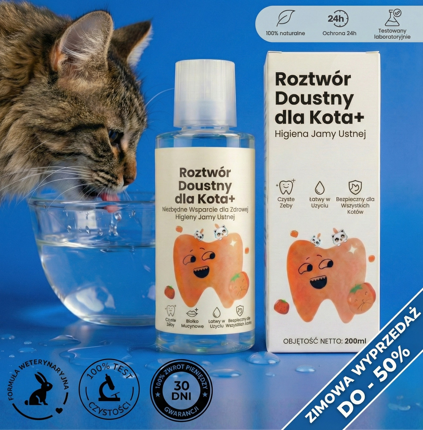 Roztwór Doustny dla Kota+ - Nr 1 polecany przez weterynarzy